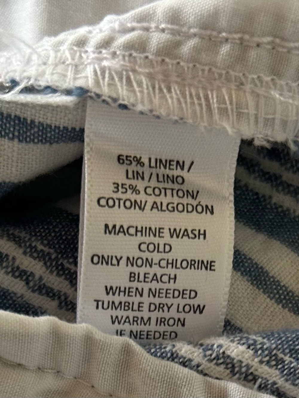Loft striped Blue and White Women’s Casual Pants With or without Cuff - Picture 5 of 5